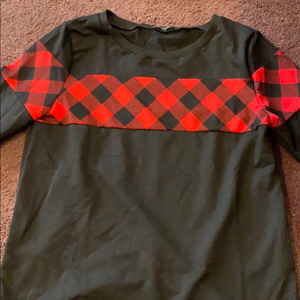 Plaid sweater